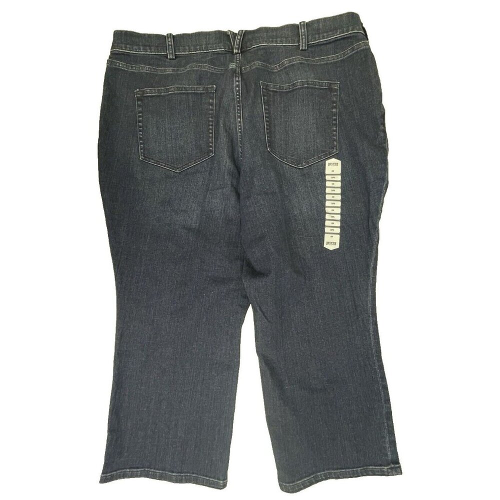 Duluth Women's Plus Daily Denim Capris Cropped Jeans Size 18W Cotton Blend - Picture 4 of 14